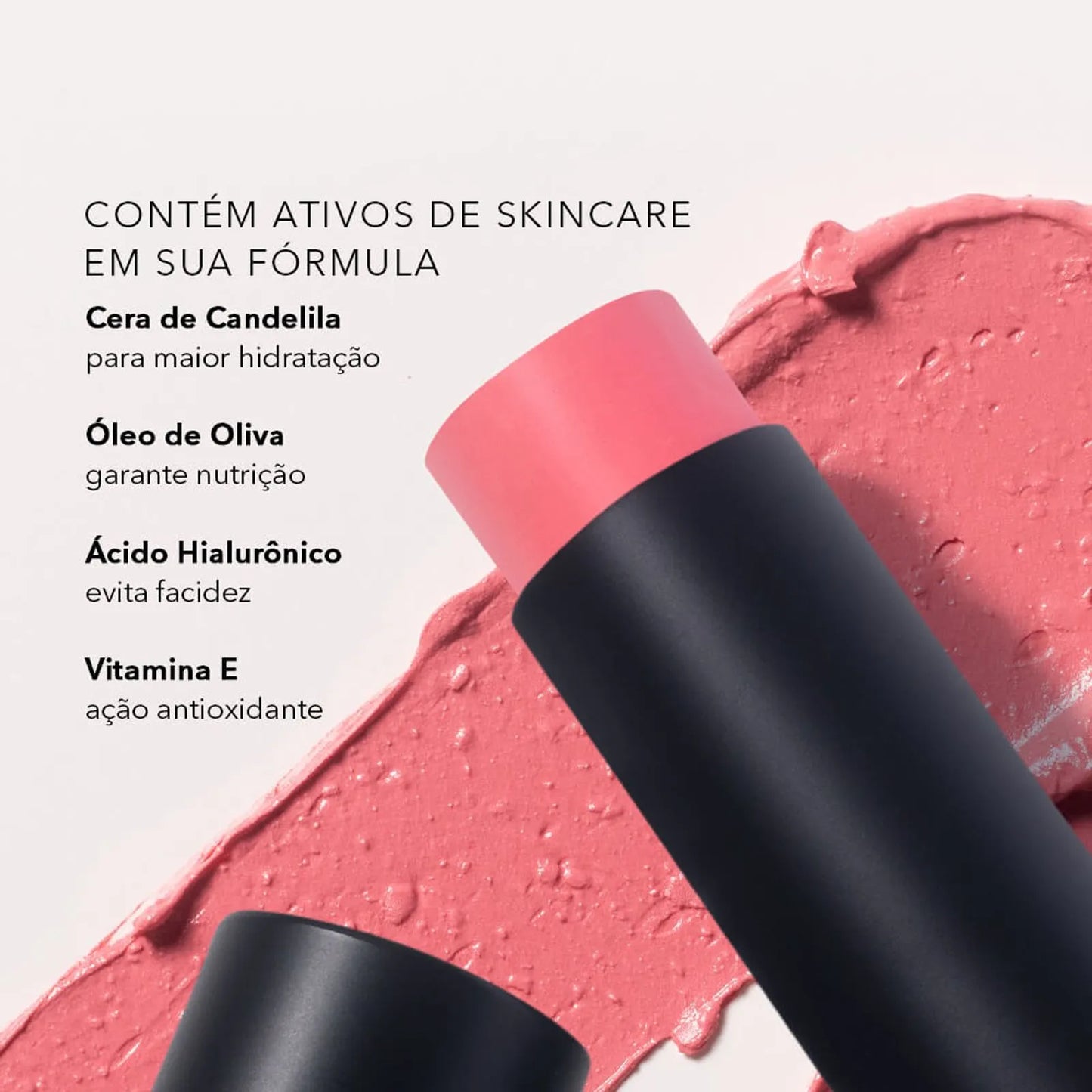 Blush em Bastão Rosa Claro - Blush Stick Cloudy Pink Océane Edition