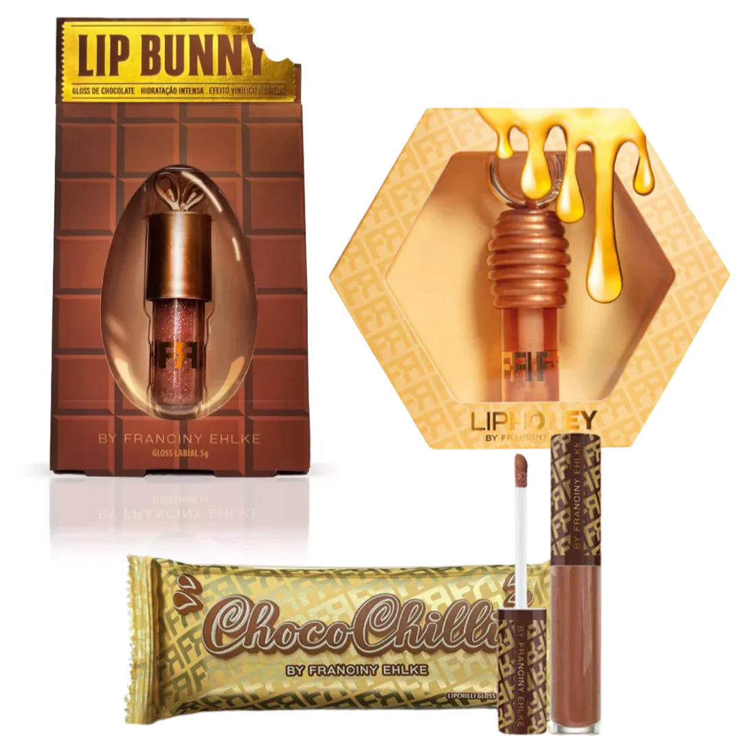 PAGUE 1 LEVE 3 - CHOCOCHILLI + LIPHONEY + LIP BUNNY